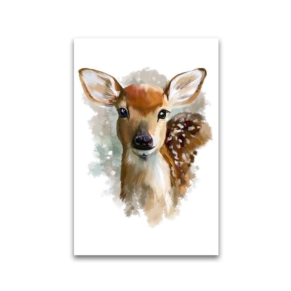 Watercolor Style Fawn Poster -Image by Shutterstock