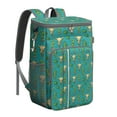 thumbnail image 1 of Watercolor Succulent Cooler Backpack, Leakproof Insulated Lunch Bag with Retro Desert Cactus Pattern for Office Lunches and Picnics, 1 of 3