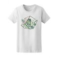 thumbnail image 1 of Watercolor Succulents Cube T-Shirt Women -Image by Shutterstock, Female Large, 1 of 2