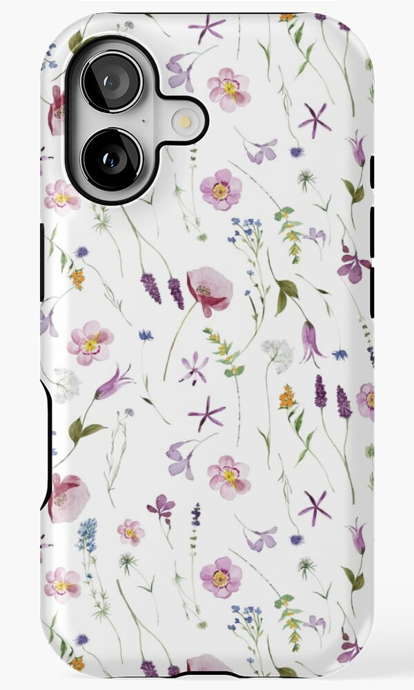Watercolor Summer Wildflower Meadow Garden Phone Case for iPhone 11 12 13  14 15 16 17 Pro Max - Walmart Business Supplies