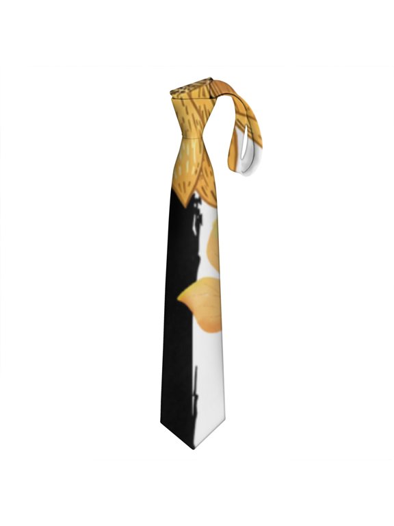 Watercolor Sunflower Artwork Men's Tie - Elegant Floral Wedding & Business Necktie