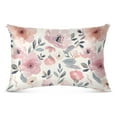 thumbnail image 1 of Watercolor Sweet Flower Plush Pillow Cases Queen Size Ultra Soft Warm Pillowcases with Zipper 20"x30", 1 of 9