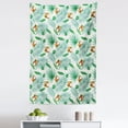 thumbnail image 1 of Watercolor Tapestry, Coconut Fruit Exotic Nature Palm Tree Leaves Aloha Hawaii Polynesian Food, Fabric Wall Hanging Decor for Bedroom Living Room Dorm, 5 Sizes, Green Pale Brown, by Ambesonne, 1 of 1