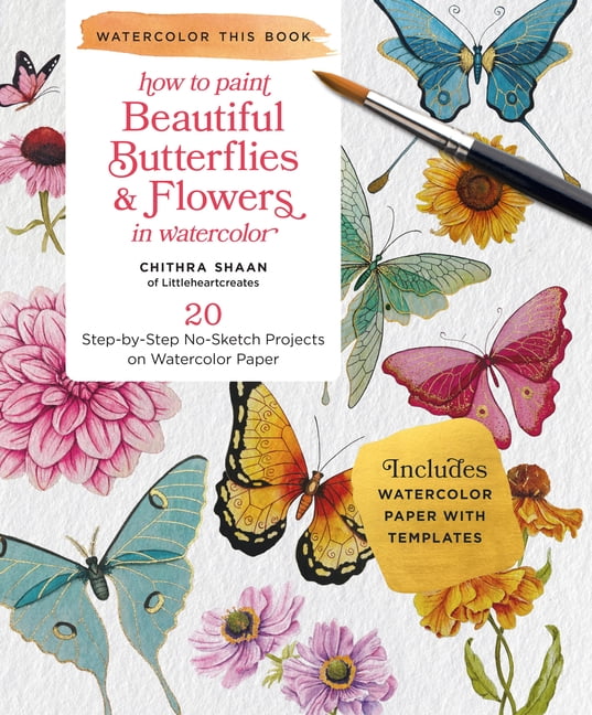 Chithra Shaan, Watercolor Book, 96 pages, Learn to Paint Flowers ...