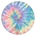 thumbnail image 1 of Watercolor Tie Dye Elastic Table Cover - 70 Inch Round Waterproof Fitted Tablecloth, Windproof Scratch-Resistant Spill-Proof Tablecloth for Restaurants & Events (Psychedelic Swirl Design), 1 of 5