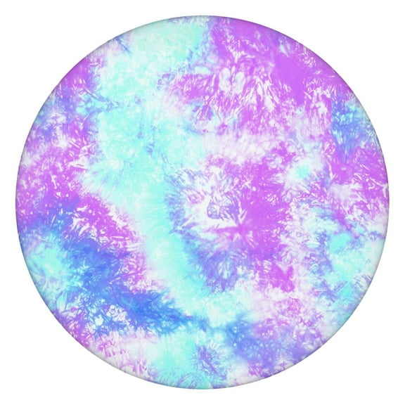 Watercolor Tie Dye Elastic Table Cover - 70 Inch Round Waterproof Fitted Tablecloth, Windproof Scratch-Resistant Spill-Proof Tablecloth for Restaurants & Events (Psychedelic Swirl Design)