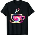 thumbnail image 1 of Watercolor Tie Dye Rainbow Coffee for Coffeeholic Women T-Shirt, 1 of 2