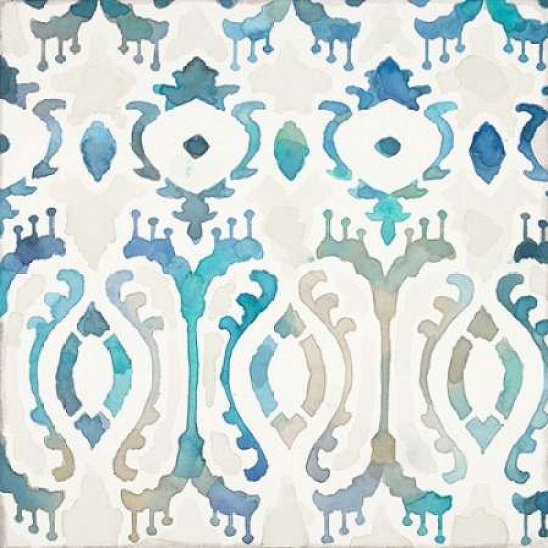 Watercolor Tile 4 Canvas Art - Norman Jr Wyatt (24 x 24)