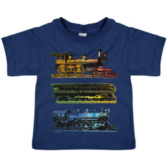 Watercolor Trains Shirt-2T