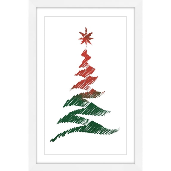 "Watercolor Tree" Framed Painting Print