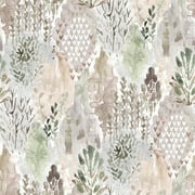 Watercolor Tree Mosaic Peel & Stick Wallpaper