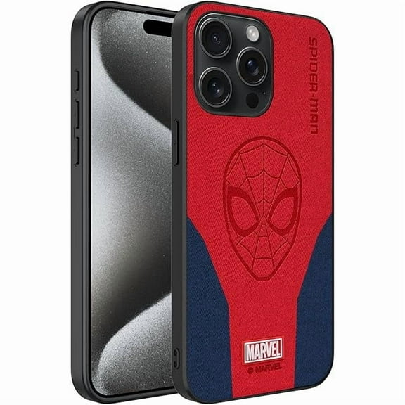 YJJSKKEJI Case for iPhone 14 Pro with Superhero character Compatible iPhone 14 Pro Leather Case RED+BLUE (SPIDER)