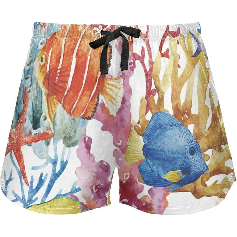 Tropical pajama shorts hot sale