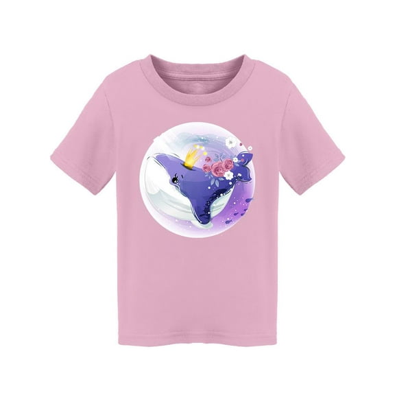 Watercolor Tropical Whale T-Shirt Toddler -Image by Shutterstock, 2 Toddler