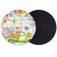 thumbnail image 1 of Watercolor Truck Flowers Coasters Set of 2, Absorbent Coasters for Drinks, Spring Butterflies Botanical Plaid Coaster for Desk Coffee Table Protection, Home Decor House Warming Gifts 4", 1 of 8
