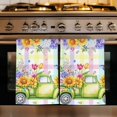 thumbnail image 1 of Watercolor Truck Flowers Kitchen Towels Set of 1, Spring Butterflies Botanical Plaid Absorbent Dish Towels for Kitchen, Microfiber Hand Towel, Quick Drying Tea Towel for Cleaning Dishcloths, 1 of 7