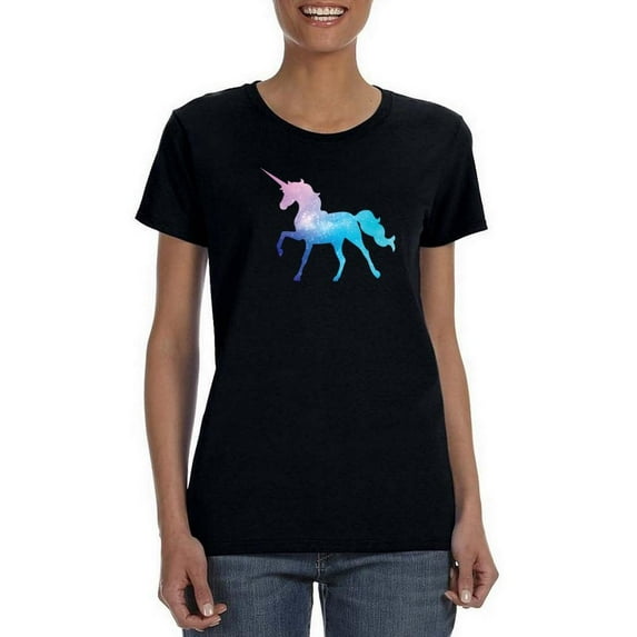 Watercolor Unicorn T-Shirt Women -SPIdeals Designs, Female 3X-Large