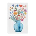 thumbnail image 1 of Stupell Industries Contemporary Watercolor Vase Blue Bouquet Canvas Art, 24 x 36, by LSR Design Studio, 1 of 7