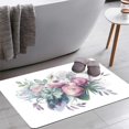 thumbnail image 1 of Watercolor Vintage Rustic Wedding Style Bath Rugs 16x24 Inch Non Slip Bath Mat Quick Dry Absorbent Thin Bath Rug Fit Under Door Washable Bath Floor Rugs for Bathroom Bathtub Sink,Multi 4, 1 of 6