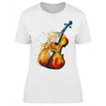 thumbnail image 1 of Watercolor Violin T-Shirt Women -Image by Shutterstock, Female Medium, 1 of 2