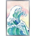 thumbnail image 1 of Watercolor Waves Wall Poster, 14.725" x 22.375" Framed, 1 of 5