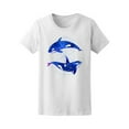 thumbnail image 1 of Watercolor Whales With Cosmo Art T-Shirt Men -Image by Shutterstock, Male Large, 1 of 2