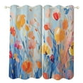 thumbnail image 1 of Watercolor Wildflowers Modern Window for Living Room Curtains for Child Bedroom Kitchen Decor Blinds Drapes, 1 of 7