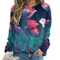 thumbnail image 1 of Watercolor Wildflowers Mom Sweatshirt For Women Long Sleeve Pullover, 1 of 7