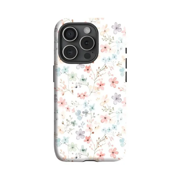 Watercolor Wildflowers Mother Gift Protective Case for iPhone 11 12 13 14 15 16 17 Pro Max