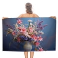 thumbnail image 1 of Watercolor Wildflowers Ultra Fine Fiber Beach Towels for Travel And Quick Drying Absorbent Towels for Swimming, 1 of 7