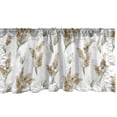 thumbnail image 1 of Watercolor Window Valance, Exotic Dry Pampas Grass Foliage Print Botanical Illustration, Curtain Valance for Kitchen Bedroom with Rod Pocket, 54" X 18", Pale Brown Green and White, by Ambesonne, 1 of 2