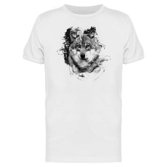 Watercolor Wolf T-Shirt Men -Image by Shutterstock, Male x-Large
