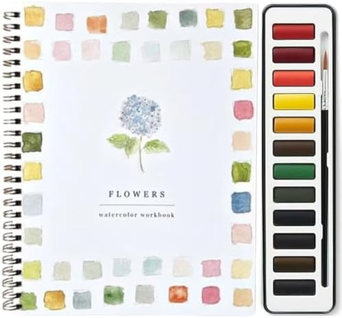 Watercolor Workbook, Beginner-Friendly Animals Watercolor Workbooks ...