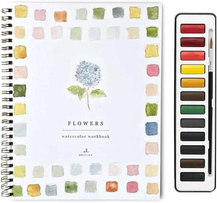 Watercolor Workbooks,Beginner-Friendly Watercolor Painting Kit with ...