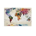thumbnail image 1 of Watercolor World Map Canvas Art Poster And Wall Art Picture Print Modern Family Bedroom Decor Posters,Unframe-style,28×41inch (70×105cm), 1 of 8