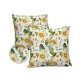 thumbnail image 1 of Watercolor Yellow Sunflowers Farm Floral Outdoor Pillow Covers Set of 2, Decorative Waterproof Throw Pillow Case, Country Style Cotton Linen Soft Cozy Cushion Pillowcases, 1 of 1