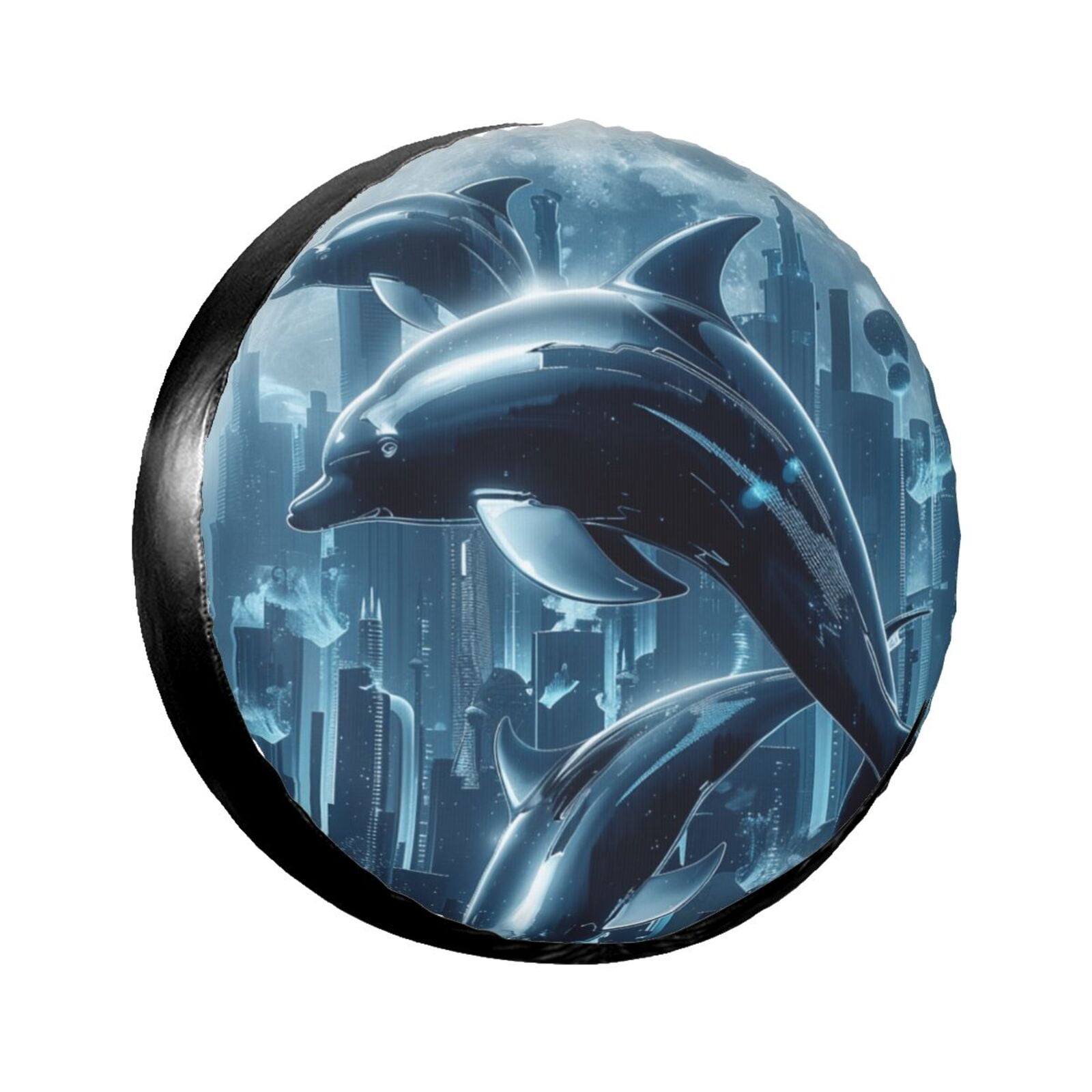 Watercolor animal painting The spare tire cover is suitable for