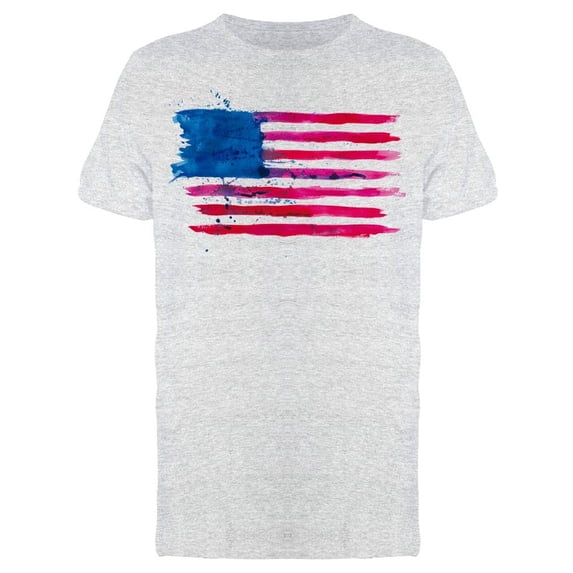 Watercolored Flag. Usa T-Shirt Men -Image by Shutterstock, Male Small
