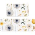 thumbnail image 1 of Watercolour Dandelion Kitchen Mats for Floor, Wildflower Kitchen Rug Runner Non-Slip Kitchen Mats and Rugs 2PCS Absorbent Standing Mats for Office Desk Sink, 1 of 6