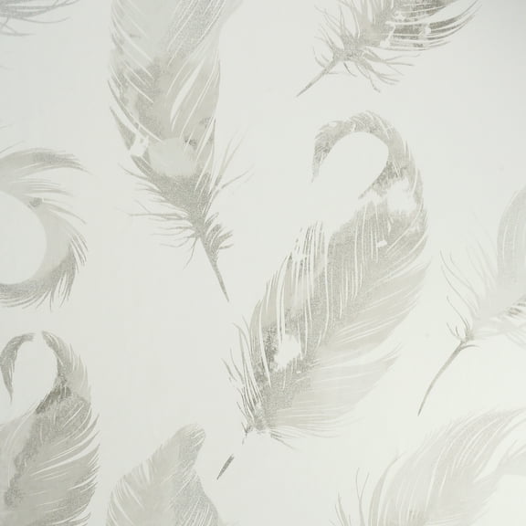 Watercolour Feather Soft Gold Wallpaper