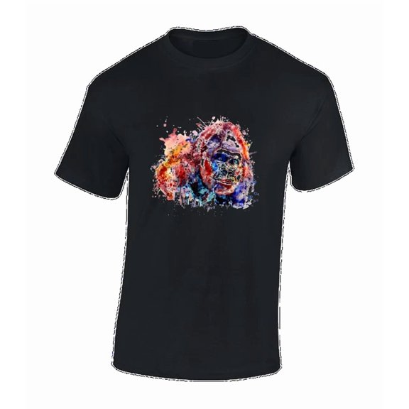 Watercolour Gorilla Cool Summer Fashion Cute Animal Unisex S-5XL T-Shirt