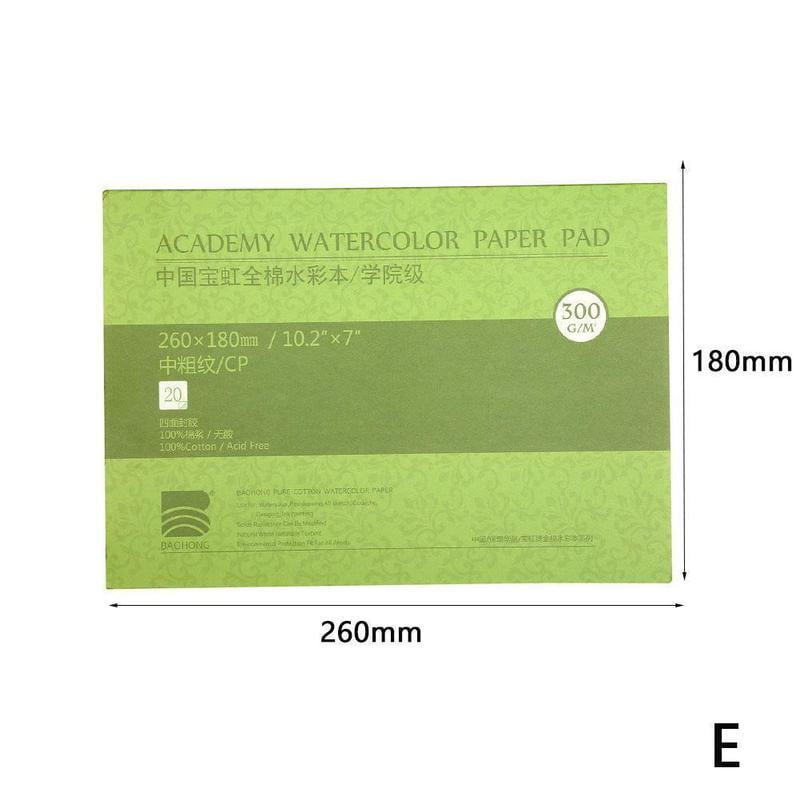 100% Cotton Academy Watercolor Paper Book Pad 300g with 20 Sheets