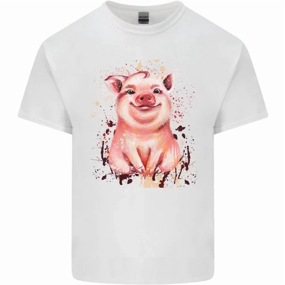 Watercolour Pig Mens Womens T-Shirt Unisex S-5XL Hot Trending Shirt Birthday Gift