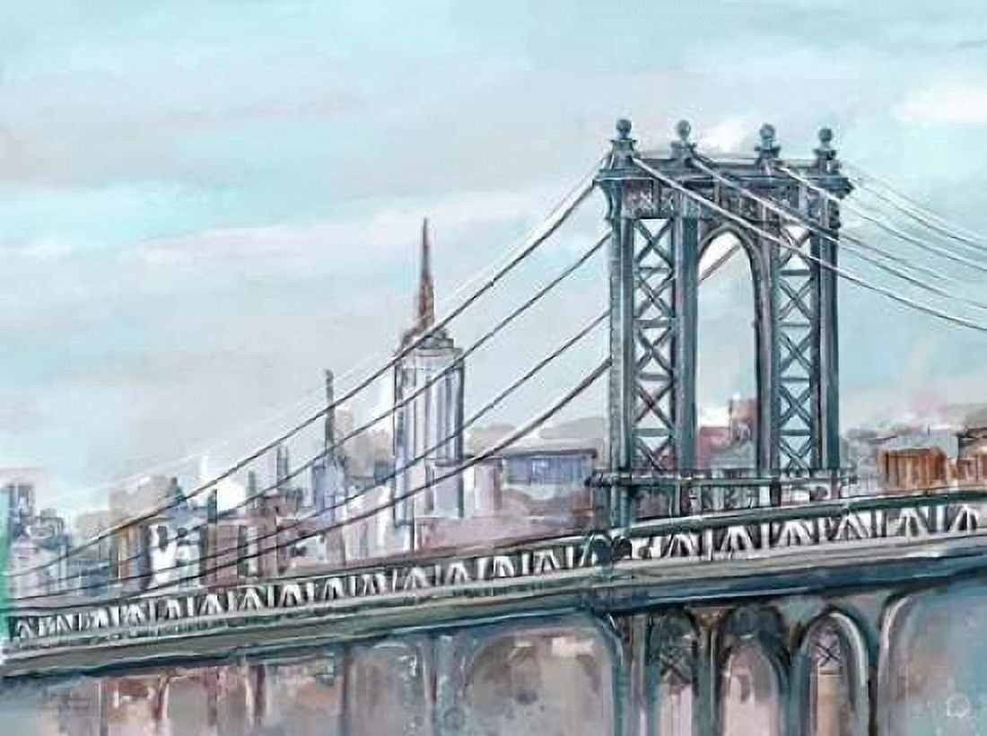 Watercolour Sketch Book New York Canvas Art - Art Atelier Alliance (18 x 24)