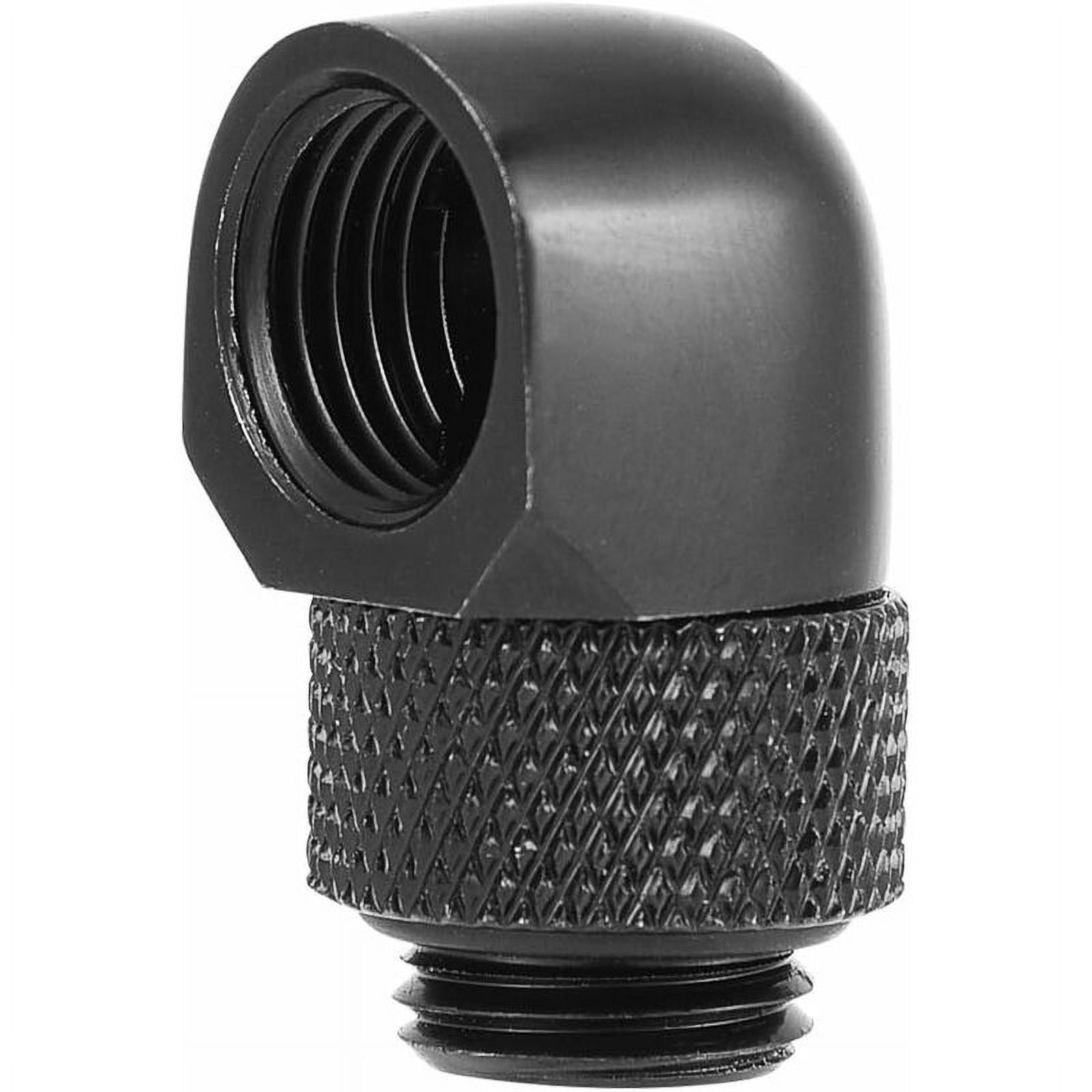 Watercooling Fitting, G1/4 Thread 90 Degree Fitting Rotating Adapter Water Cooled Tube Connector