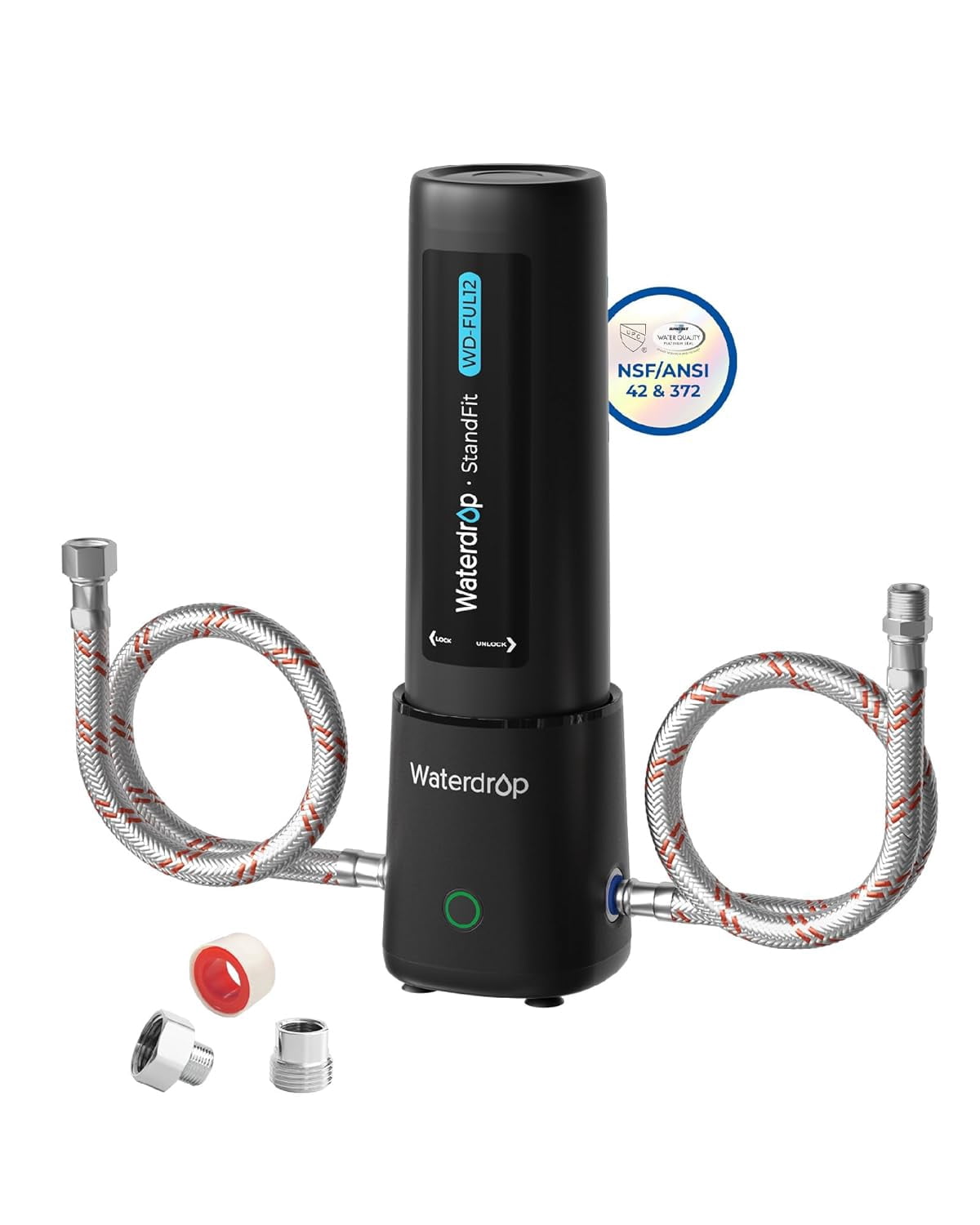 Waterdrop 10UA PRO Under Sink Water Filter, No Drill Required, Time Reminder, Easy Installation, 11000 Gallons, Does not Lower TDS