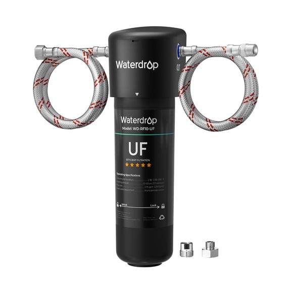 Waterdrop 10UA-UF .    Under Sink Water Filter for Batria Reduction, 11000 Gallons, Reduces Lead, Chlorine, Bad Taste & Odor, Direct Connect to Kitchen Faucet