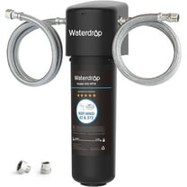 Waterdrop 10UA Under Sink Water Filter System, 8K Gallons High Chlorine Reduction Water Filtration System,Bad Taste & Odor, Under Counter Direct Connect to Kitchen Faucet