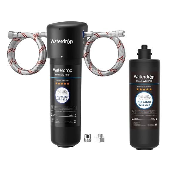 Waterdrop 10UA Under Sink Water Filter System, with RF10 Water Filter