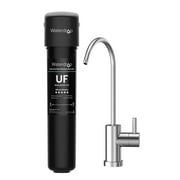Waterdrop 15UB-UF Under Sink Water Filter System, 0.01 Micron Ultra Filtration Under Counter Drinking Water Filtration System, with Dedicated Brushed Nickel Faucet, 16K High Capacity, USA Tech